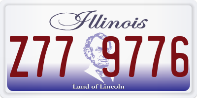 IL license plate Z779776