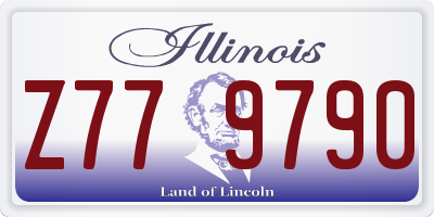 IL license plate Z779790