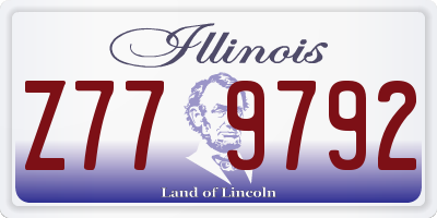 IL license plate Z779792