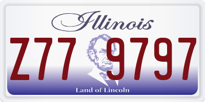 IL license plate Z779797
