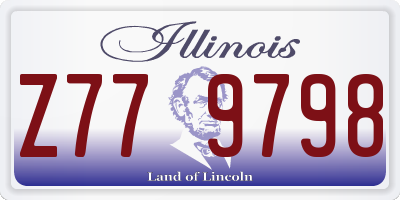 IL license plate Z779798