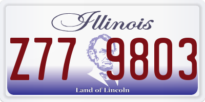IL license plate Z779803