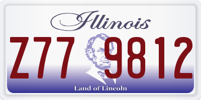 IL license plate Z779812