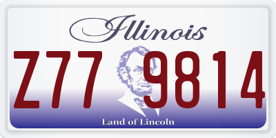 IL license plate Z779814