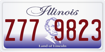 IL license plate Z779823