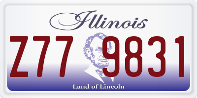 IL license plate Z779831
