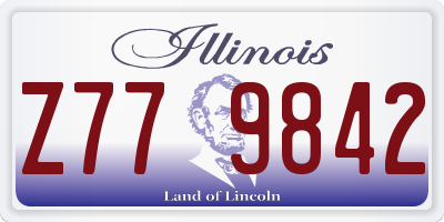 IL license plate Z779842