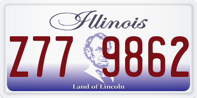IL license plate Z779862