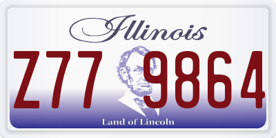 IL license plate Z779864