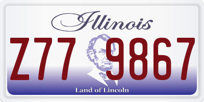 IL license plate Z779867