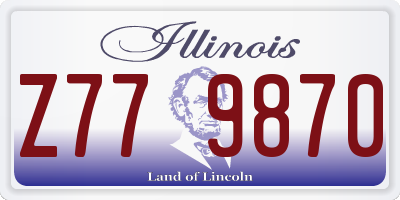 IL license plate Z779870