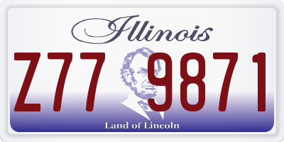 IL license plate Z779871