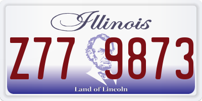 IL license plate Z779873