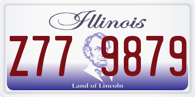 IL license plate Z779879