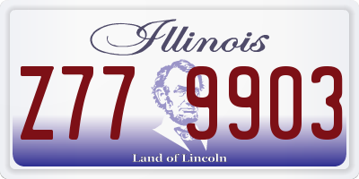 IL license plate Z779903