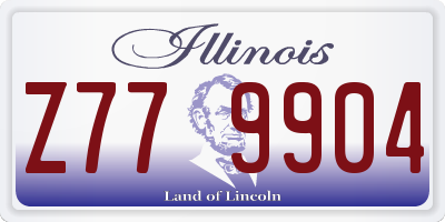 IL license plate Z779904
