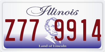 IL license plate Z779914