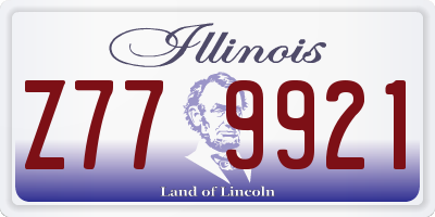 IL license plate Z779921