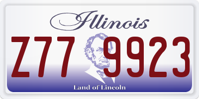 IL license plate Z779923
