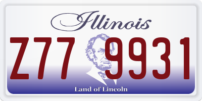 IL license plate Z779931