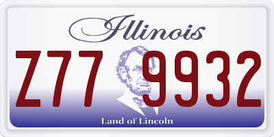 IL license plate Z779932