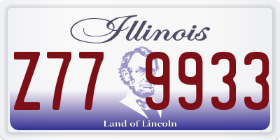 IL license plate Z779933