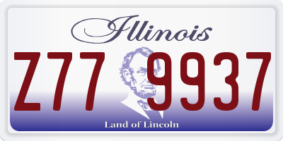 IL license plate Z779937