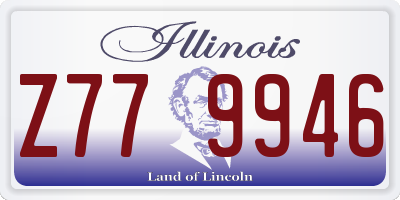 IL license plate Z779946