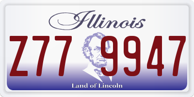 IL license plate Z779947