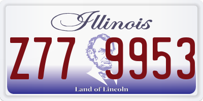 IL license plate Z779953