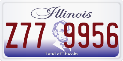 IL license plate Z779956