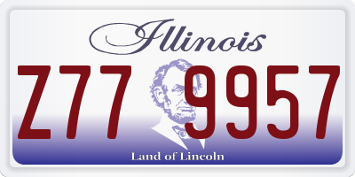 IL license plate Z779957