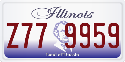 IL license plate Z779959
