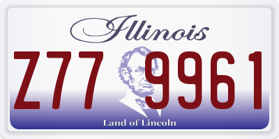 IL license plate Z779961