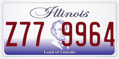 IL license plate Z779964
