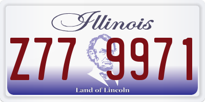 IL license plate Z779971