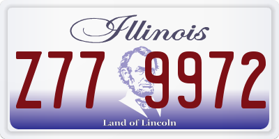 IL license plate Z779972