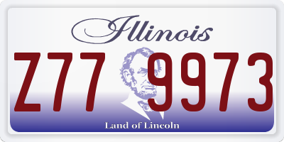 IL license plate Z779973