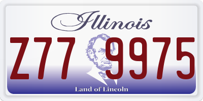 IL license plate Z779975
