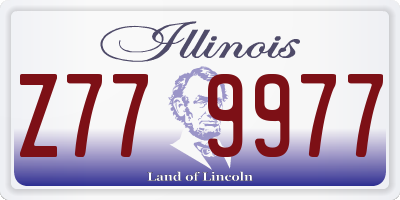 IL license plate Z779977