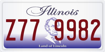 IL license plate Z779982