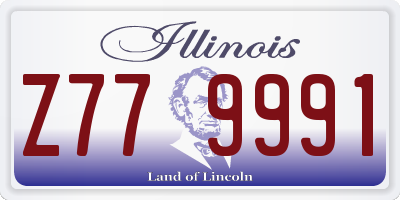 IL license plate Z779991