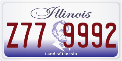 IL license plate Z779992