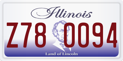 IL license plate Z780094
