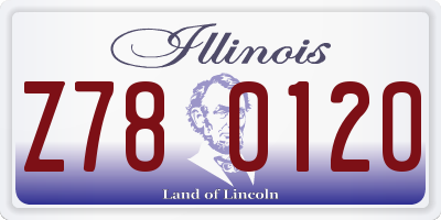 IL license plate Z780120
