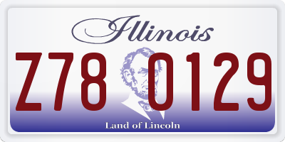 IL license plate Z780129