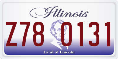 IL license plate Z780131