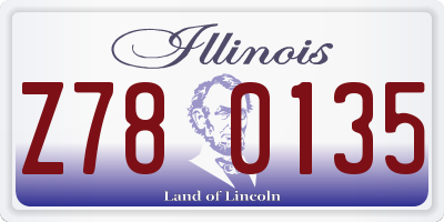 IL license plate Z780135