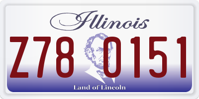 IL license plate Z780151