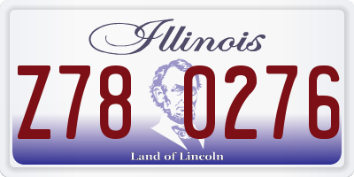 IL license plate Z780276